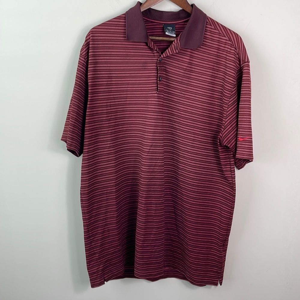 Nike Golf striped polo shirt men size Extra Large